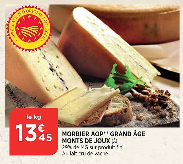 morbier aop grand âge monts de joux