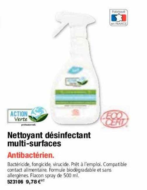 nettoyant désinfectant multi-surfaces