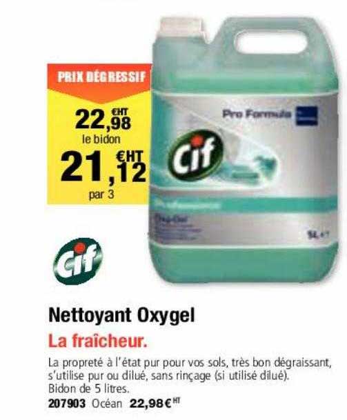Nettoyant Oxygel Cif