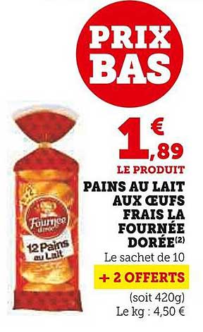 pains au lait aux œufs frais la fournée dorée