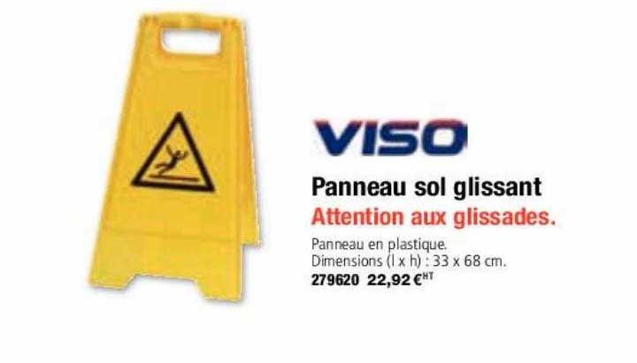 panneau sol glissant viso