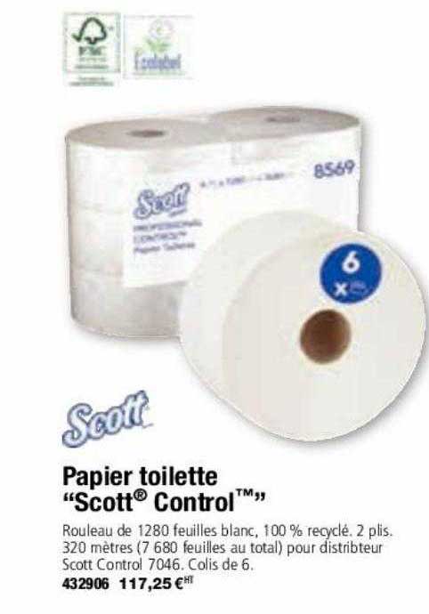 papier toilette "scott control"