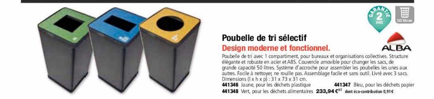 poubelle de tri sélectif