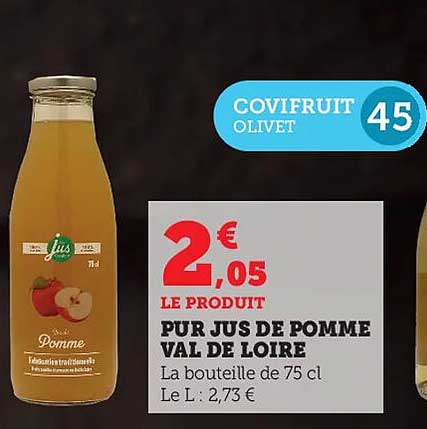 pur jus de pomme val de loire