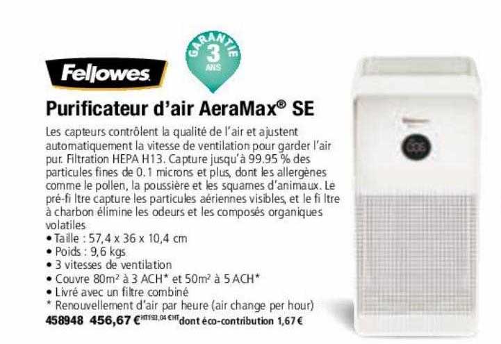 purificateur d'air aeraMax se fellowes