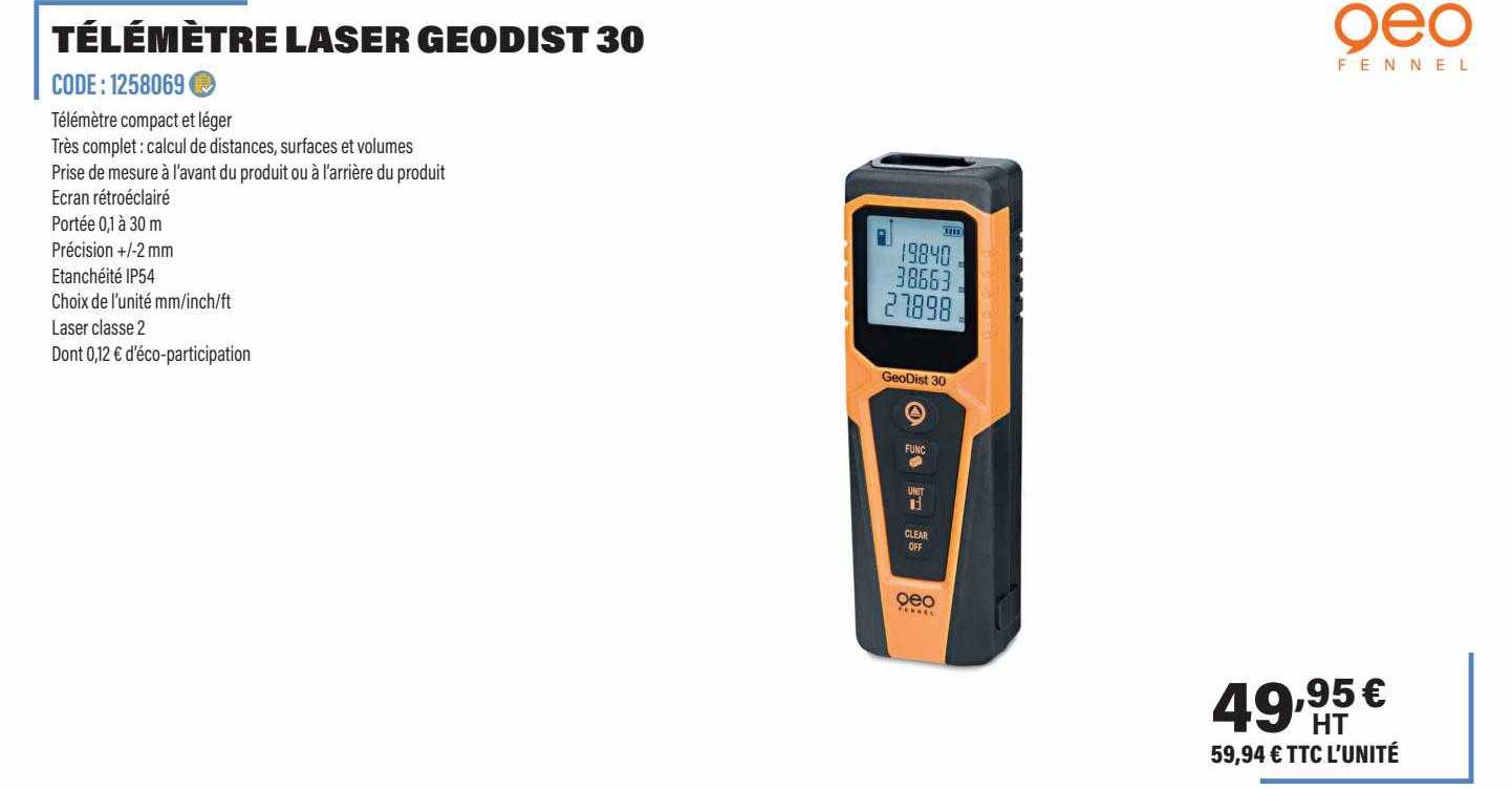 qeo télémètre laser geodist 30
