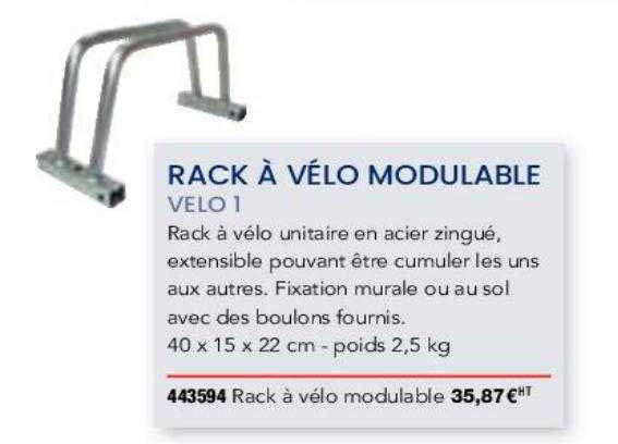 rack à vélo modulable vélo 1