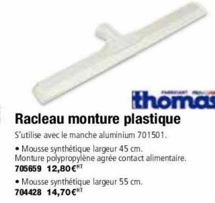 racleau monture plastique thomas