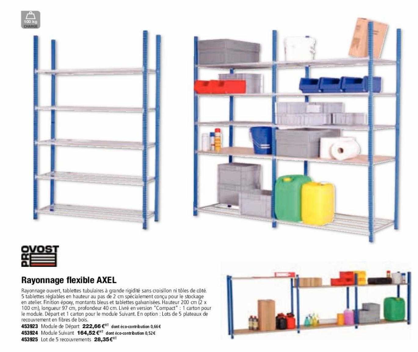 rayonnage flexible axel provost