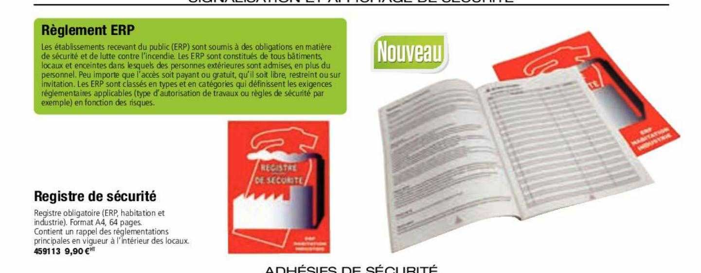 registre de sécurité