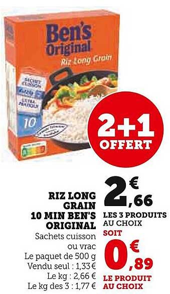 riz long grain 10 min ben's original