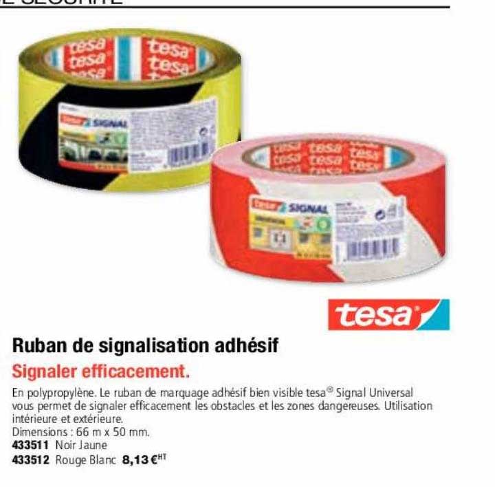Ruban De Signalisation Adhésif Tesa