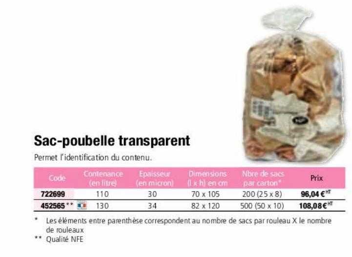 sac-poubelle transparent