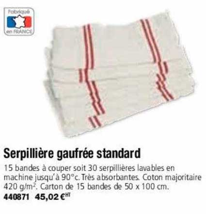 serpillière gaufrée standard