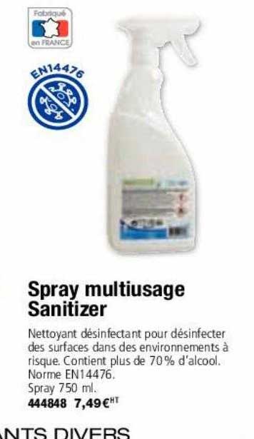 spray multiusage sanitizer