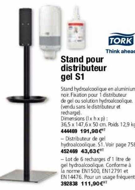 Stand Pour Distributeur Gel S1 Tork