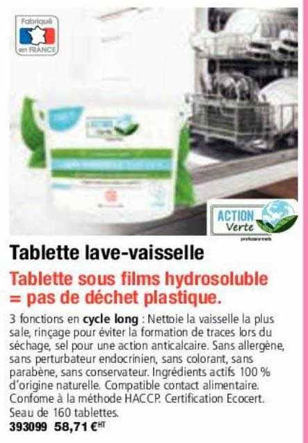 tablette lave-vaisselle
