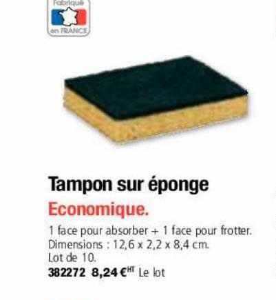 tampon sur éponge