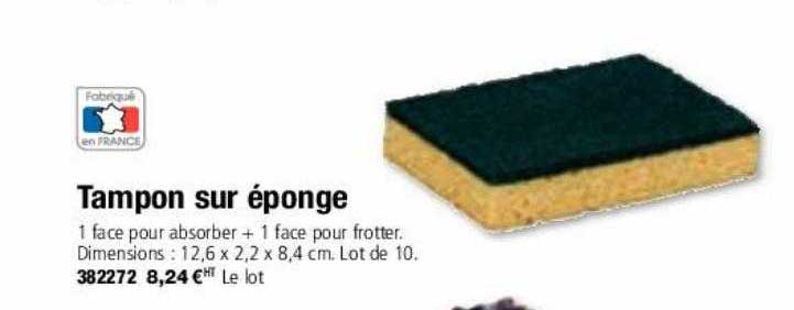 tampon sur éponge