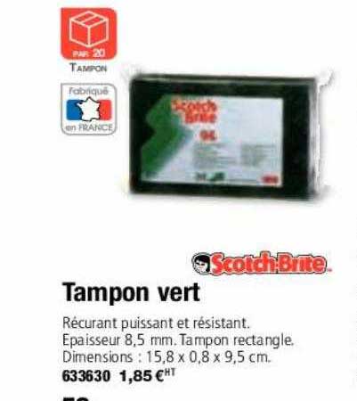 tampon vert scotchBrite