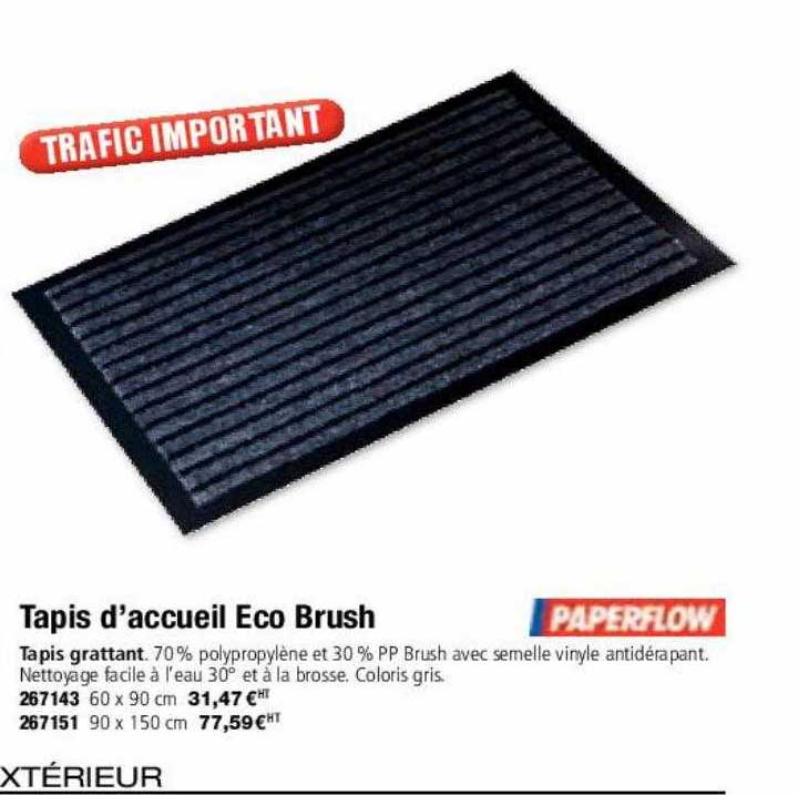 tapis d'accueil eco brush paperflow