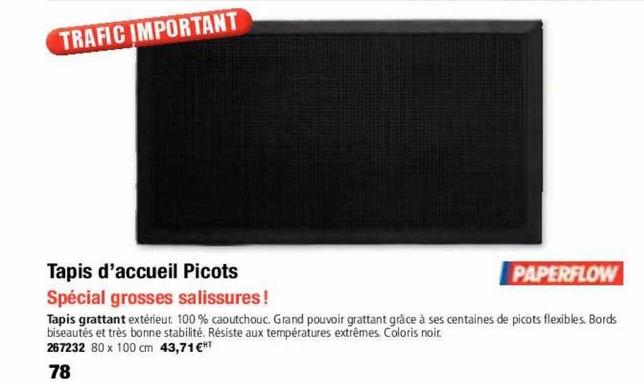 tapis d'accueil picots paperflow