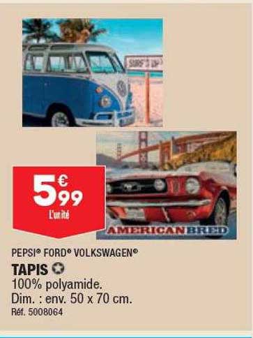 Tapis Pepsi Ford Volkswagen