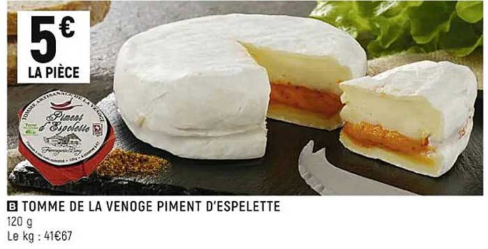 tomme de la venoge piment d'espelette