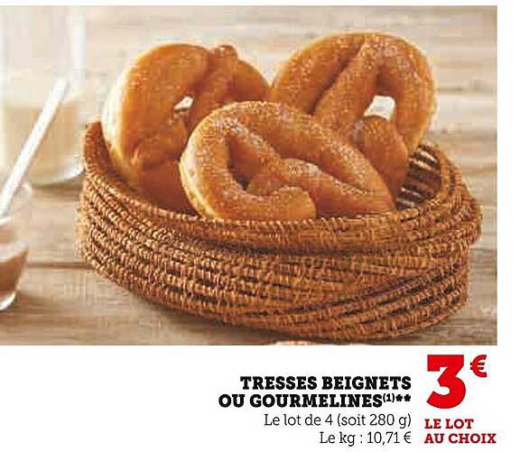 tresses beignets ou gourmelines