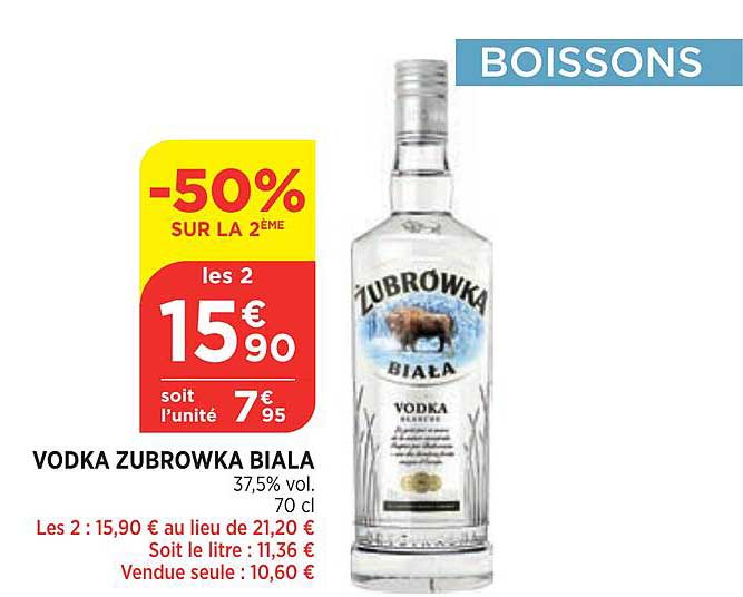 Vodka Zubrowka Biala