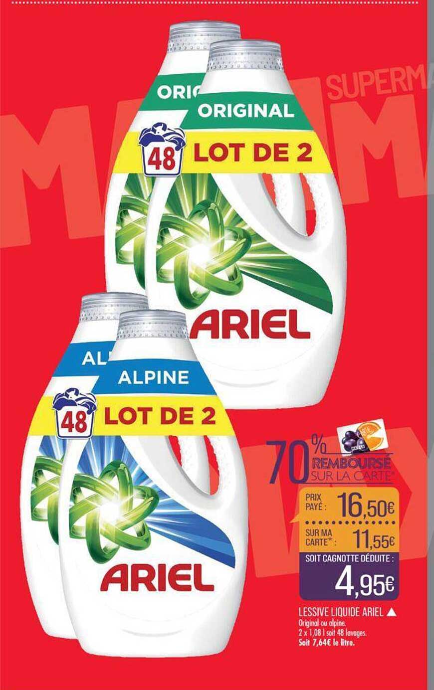 Lessive Liquide Ariel