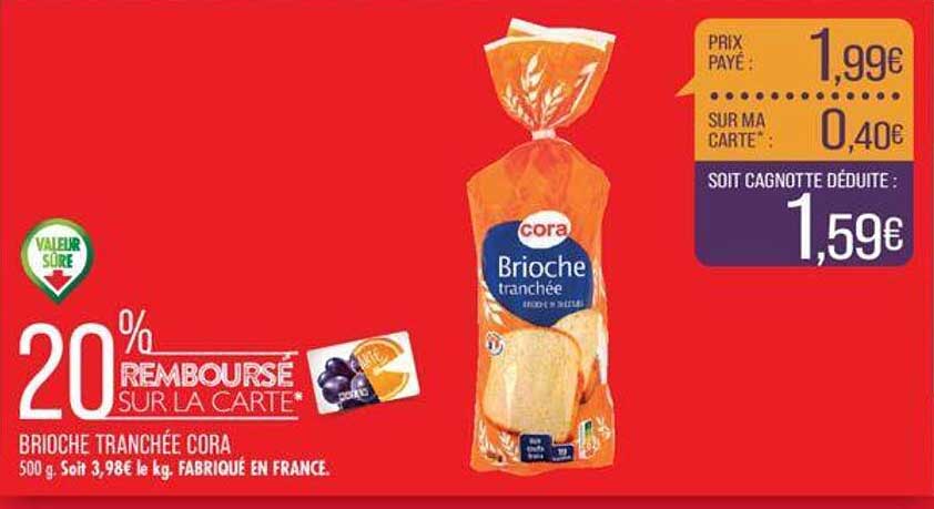 Brioche Tranchée Cora