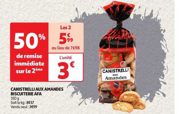 canistrelli aux amandes biscuiterie afa