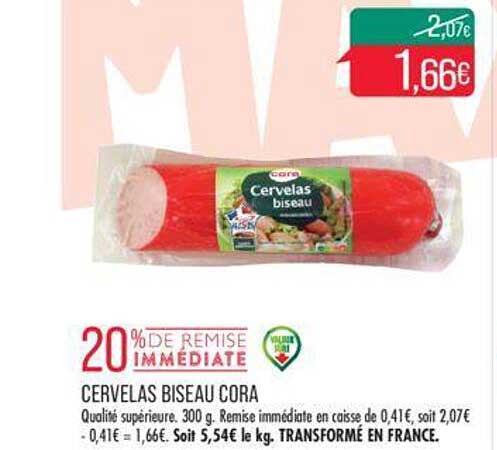 cervelas biseau cora