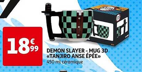 demon slayer - mug 3d «tanjiro anse épée»