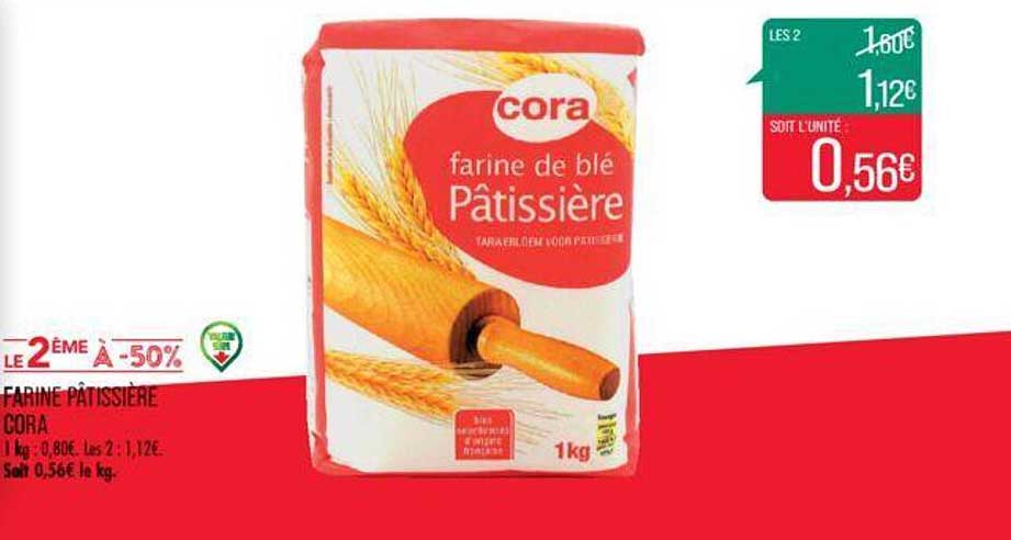 farine pâtissière cora