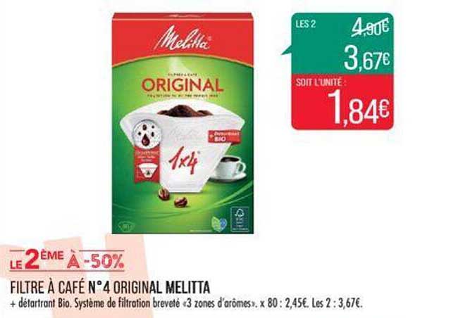 filtre à café n°4 original melitta