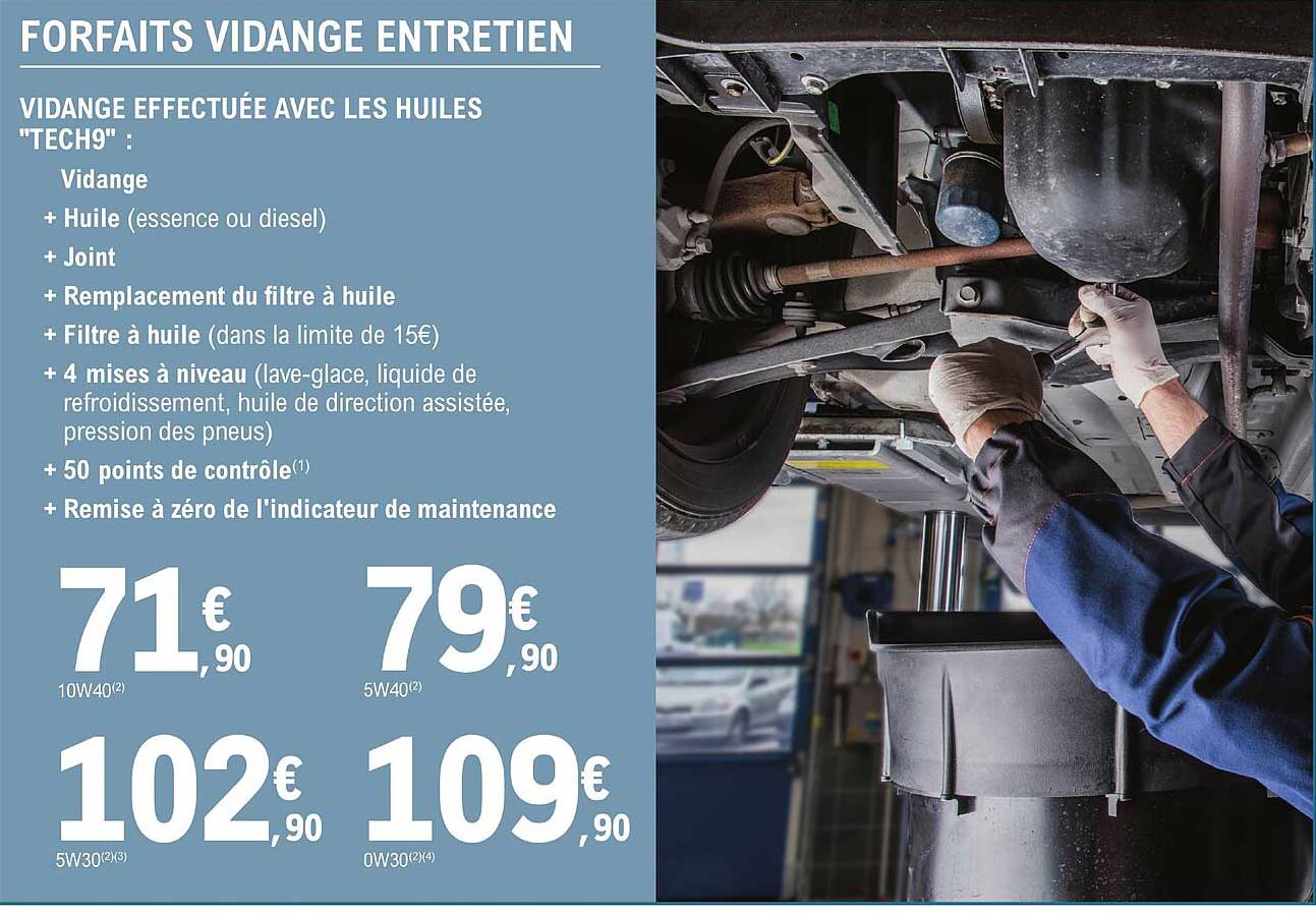 forfaits vidange entretien