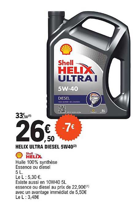 helix ultra diesel 5w40