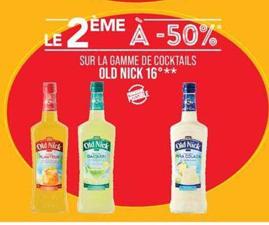 la gamme de cocktails old nick 16°