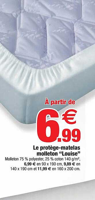 le protège-matelas molleton "louise"