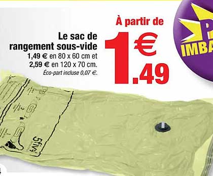 Le Sac De Rangement Sous-vide