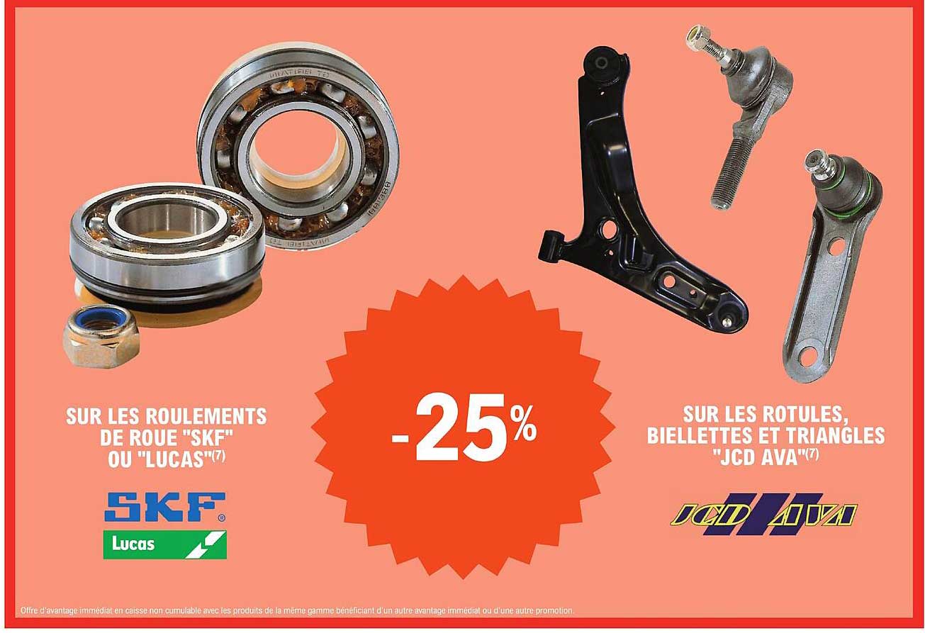Les Roulements De Roue "skf" Ou "lucas", Les Rotules, Biellettes Et Trianglse "jcd Ava"