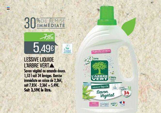 Lessive Liquide L'arbre Vert