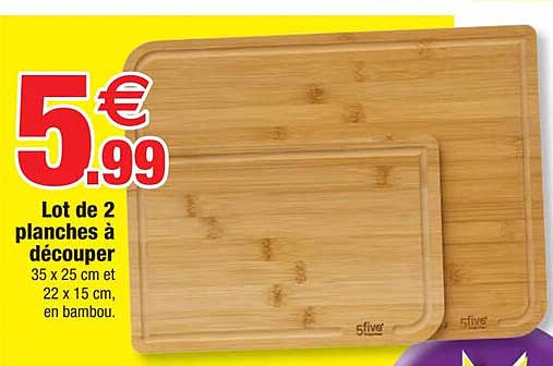Lot De 2 Planches à Découper
