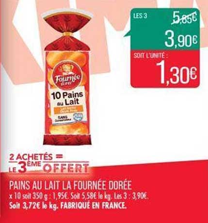 pains au lait la fournée dorée