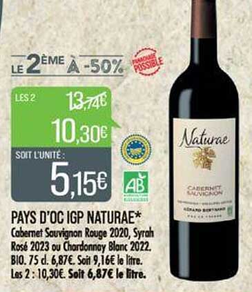 Pays D'oc Igp Naturae