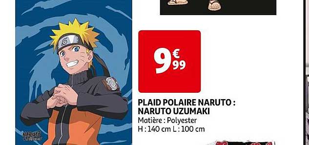 Plaid Polaire Naruto : Naruto Uzumaki