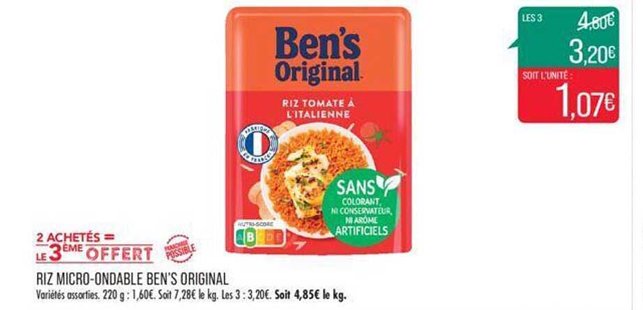 riz micro-ondable ben's original