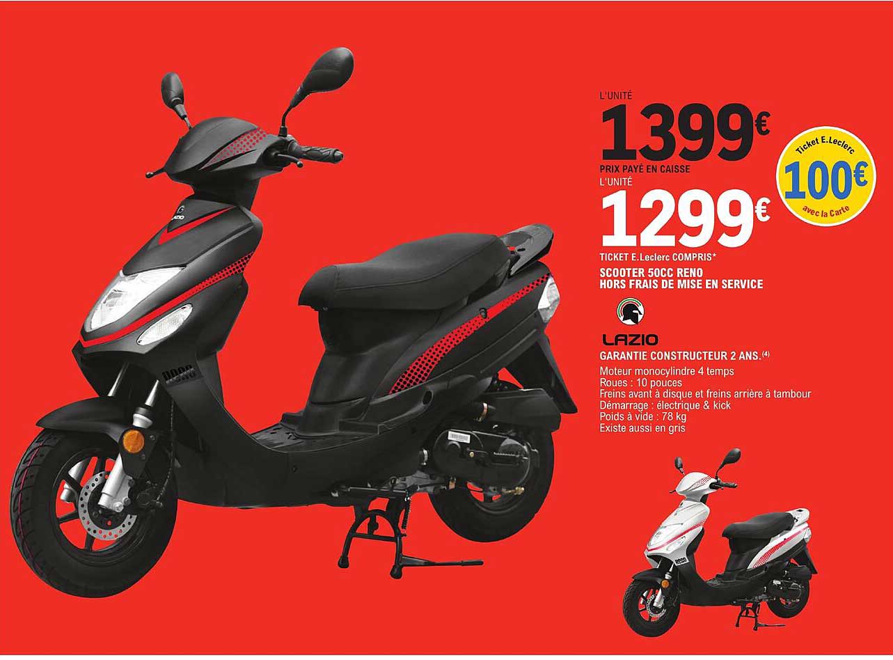 scooter 50cc reno hors frais de mise en service lazio